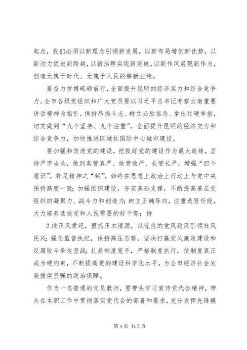 学习XX市第十一届党员大会心得.docx