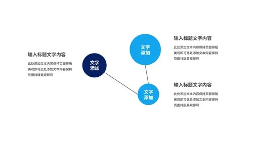 蓝色简约风年终工作总结汇报PPT模板