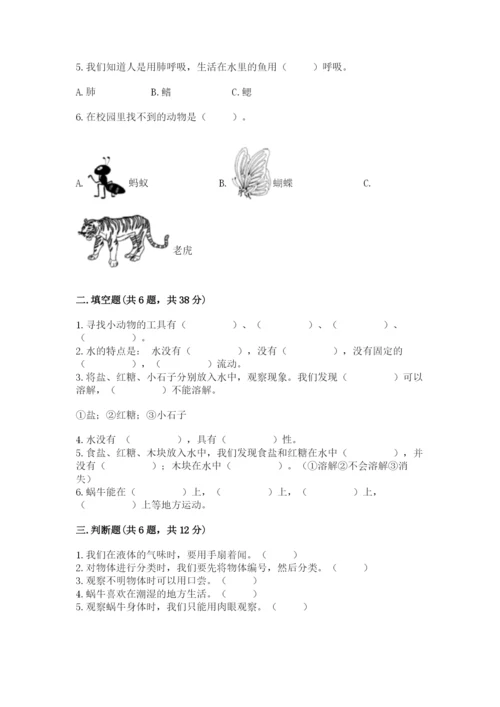 教科版小学科学一年级下册期末测试卷附答案【综合卷】.docx