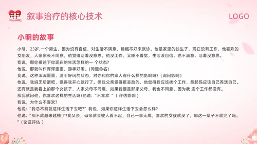 粉色插画叙事护理概述PPT模板宣传PPT动态PPT