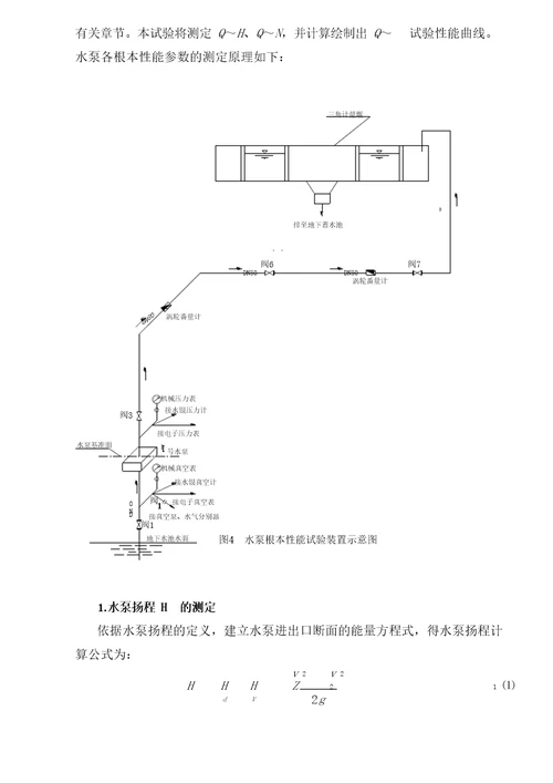 水泵性能实验报告