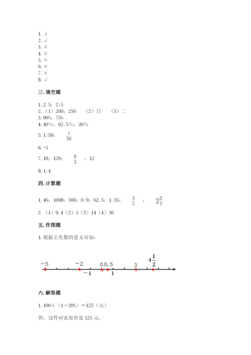 沪教版数学六年级下册期末检测试题精品【巩固】.docx