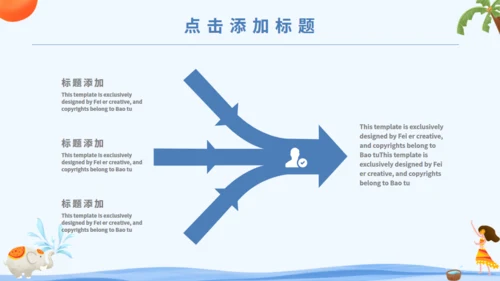 傣族泼水节通用PPT模版