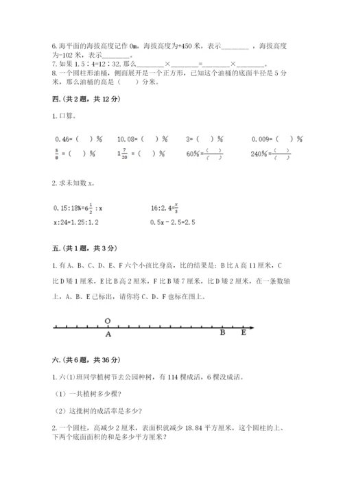 小学六年级升初中模拟试卷精品（基础题）.docx