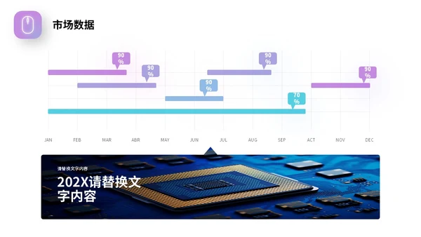 蓝紫渐变形状高端科技公司简介产品介绍PPT公司介绍