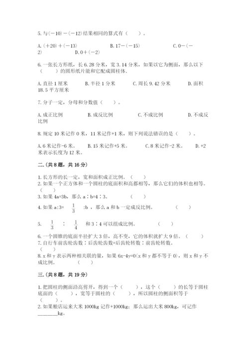 小学数学六年级下册竞赛试题精品（夺冠）.docx