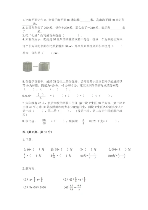 人教版六年级数学小升初试卷精品【能力提升】.docx