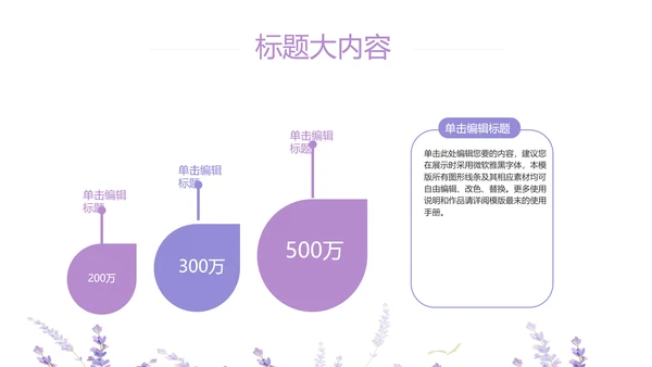 熏衣草三八妇女节班会动态ppt模板D