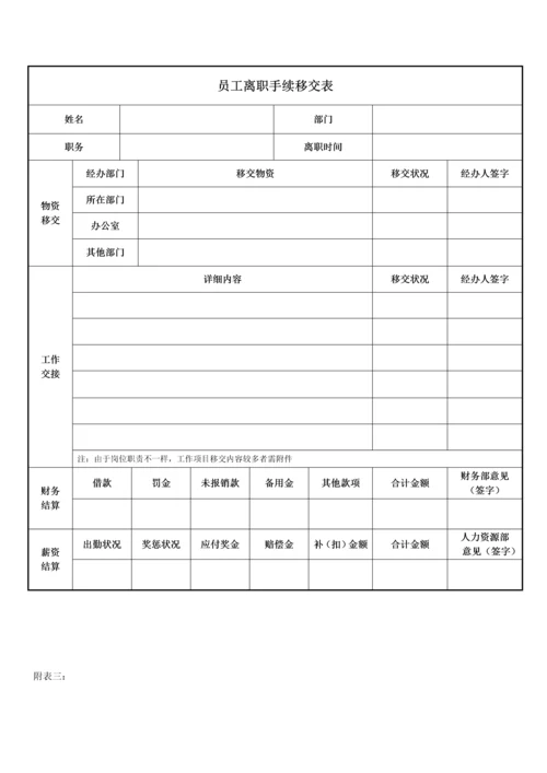 员工离职手续细则流程表格.docx