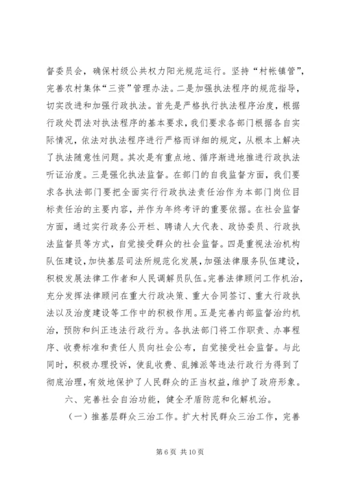 乡镇XX年法治政府建设自查报告.docx