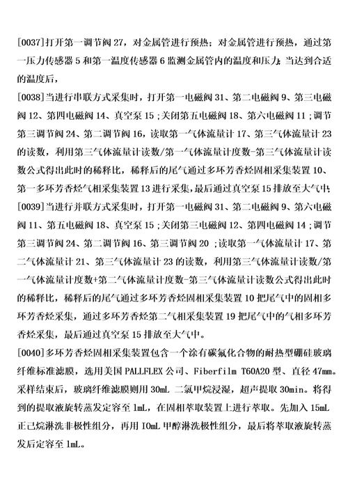 一种多缸发动机尾气中多环芳香烃采集系统的制作方法