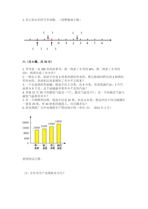 青岛版数学小升初模拟试卷带答案（综合题）.docx