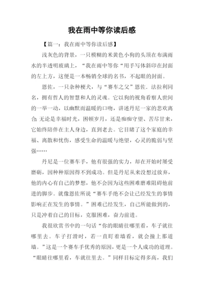 我在雨中等你读后感.docx