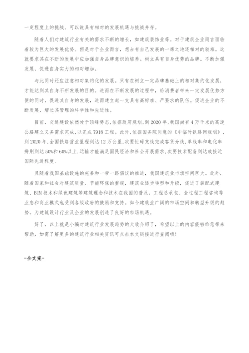 建筑行业发展趋势-产业报告.docx