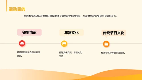 黄色喜庆节日中秋节文化交流活动PPT模板
