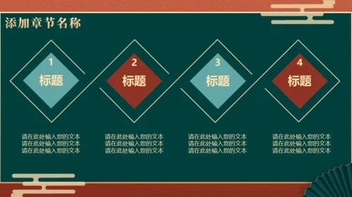 中国风国潮文创产品商业计划书通用PPT模板