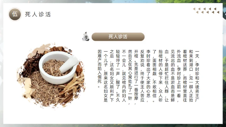 李时珍介绍中医药通用PPT模板