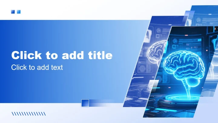 蓝色渐变商务风世界卒中日工作汇报PPT主题模板