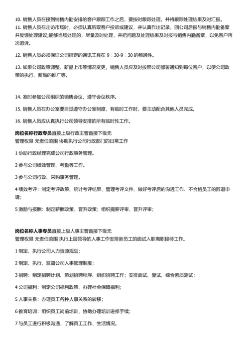 公司行政架构及薪资等级结构表.docx