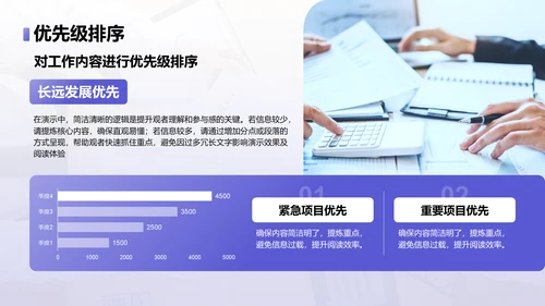 紫色商务风年度重点工作计划PPT模板