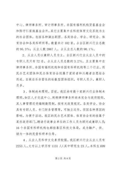 新兴行业党建工作情况调研报告.docx