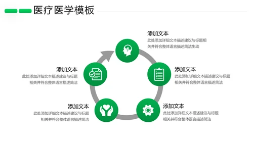 欧美风医药医疗医生医院宣传通用PPT模板