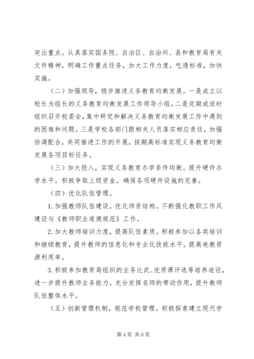 吉仁台小学均衡发展工作汇报材料.docx