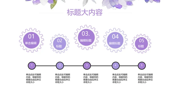 紫色水彩风三八妇女节班会动态ppt模板D源文件