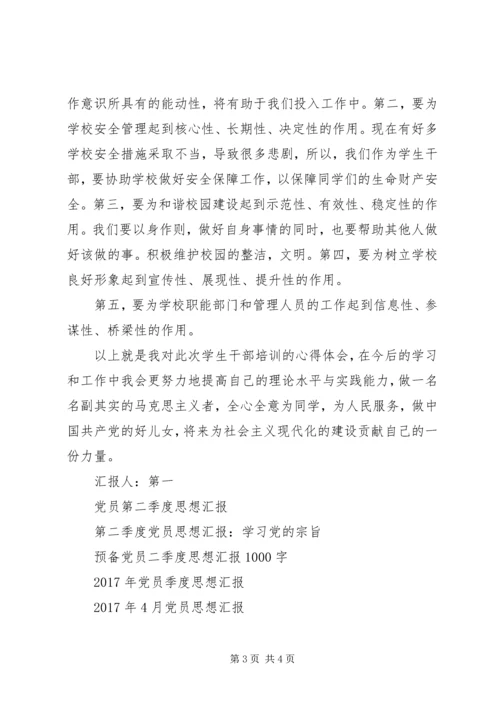 党员思想汇报：提高个人素质.docx