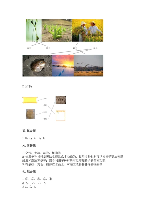 教科版科学二年级上册《期末测试卷》精品【完整版】.docx