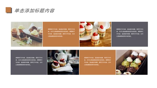 餐饮美食甜点咖啡休闲下午茶动态PPT模板