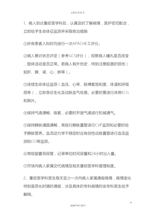 ICU各项规章制度和岗位职责.docx
