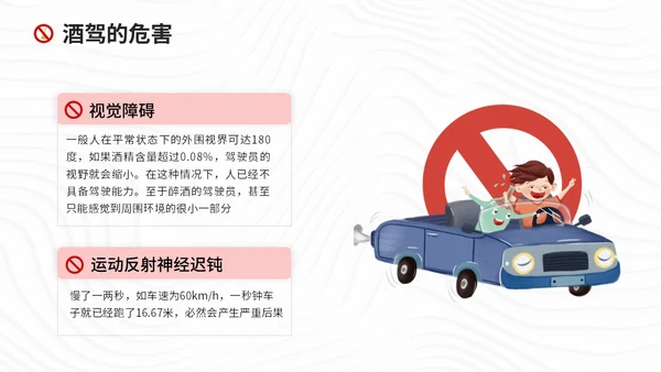 红色简约风珍爱生命远离酒驾拒绝酒驾宣传教育培训ppt
