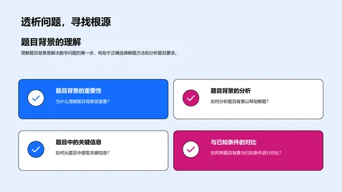 数学问题解答技巧PPT模板