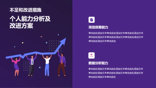 紫色互联网科技企业通用工作总结PPT