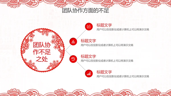 2019猪年新年春节喜庆红色剪纸PPT
