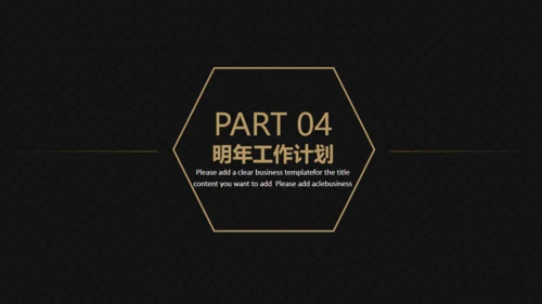高端黑金商务商业计划书通用PPT模版
