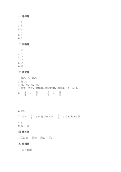 人教版六年级上册数学期末测试卷精品（精选题）.docx
