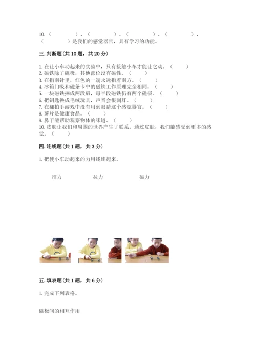 教科版二年级下册科学知识点期末测试卷带答案（基础题）.docx