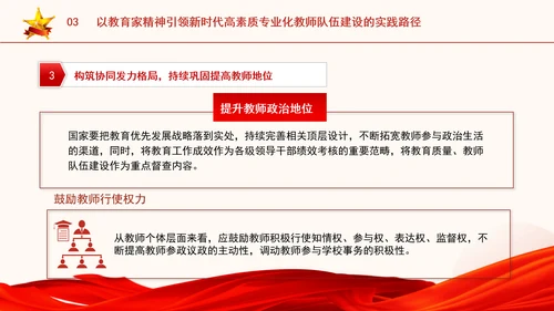 以教育家精神引领新时代高素质专业化教师队伍建设专题党课PPT