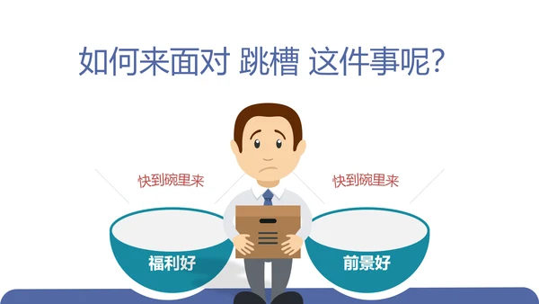 公司企业人事部门员工跳槽PPT模板