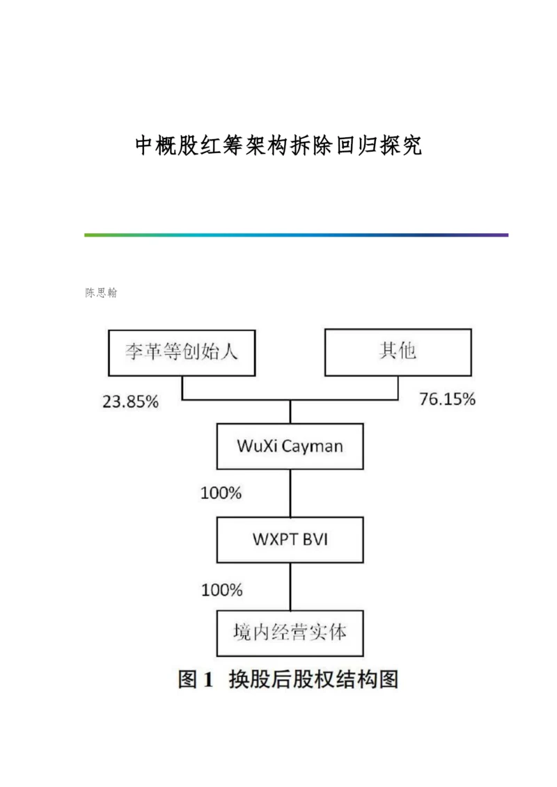 中概股红筹架构拆除回归探究.docx