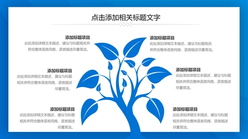 蓝色大气总结汇报PPT模板