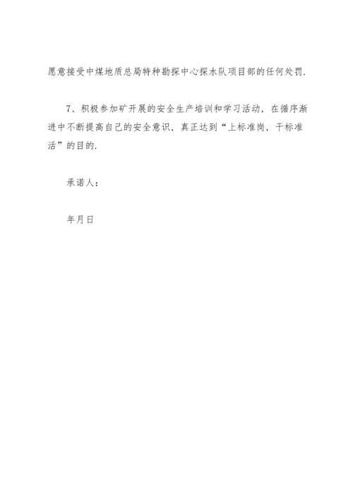 有关安全责任承诺书范文汇总5篇.docx