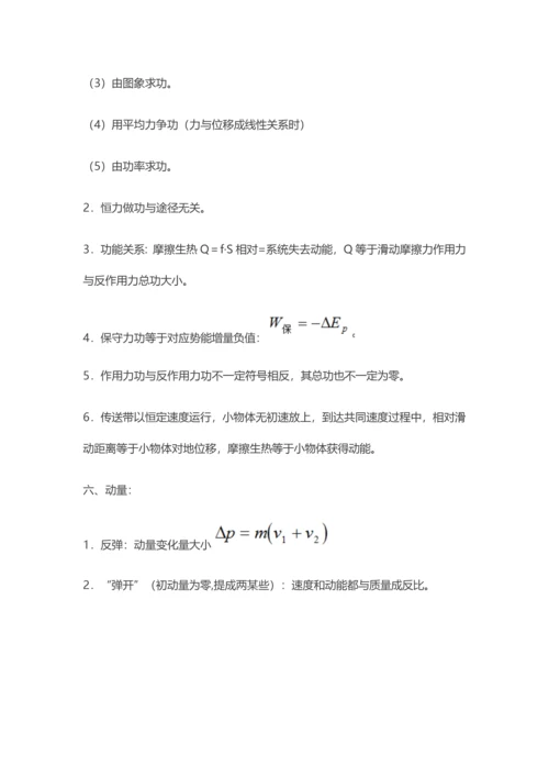 2023年高中物理常用二级结论汇总.docx