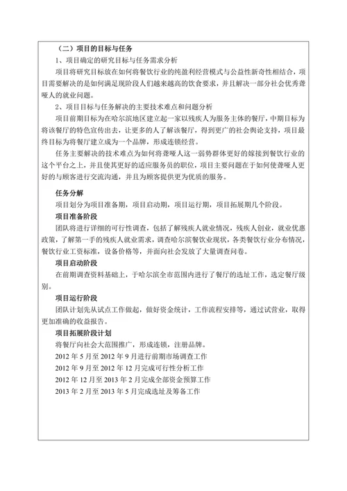 大学生创新创业训练计划项目开题报告