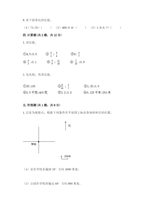 小学六年级上册数学期末测试卷带答案（a卷）.docx