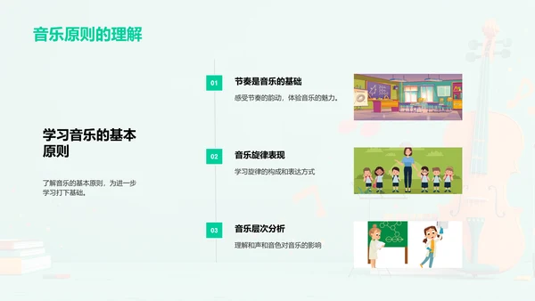 儿童音乐基础教学PPT模板