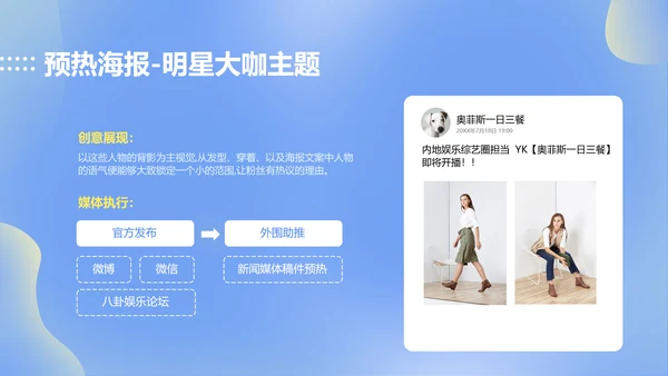 简约渐变风蓝色公关策划
