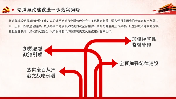 党风廉政建设全面从严治党党课ppt模板